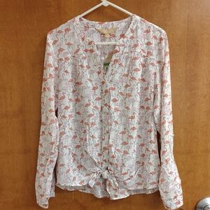 Hope & Harlow Flamingo Print Women's Top